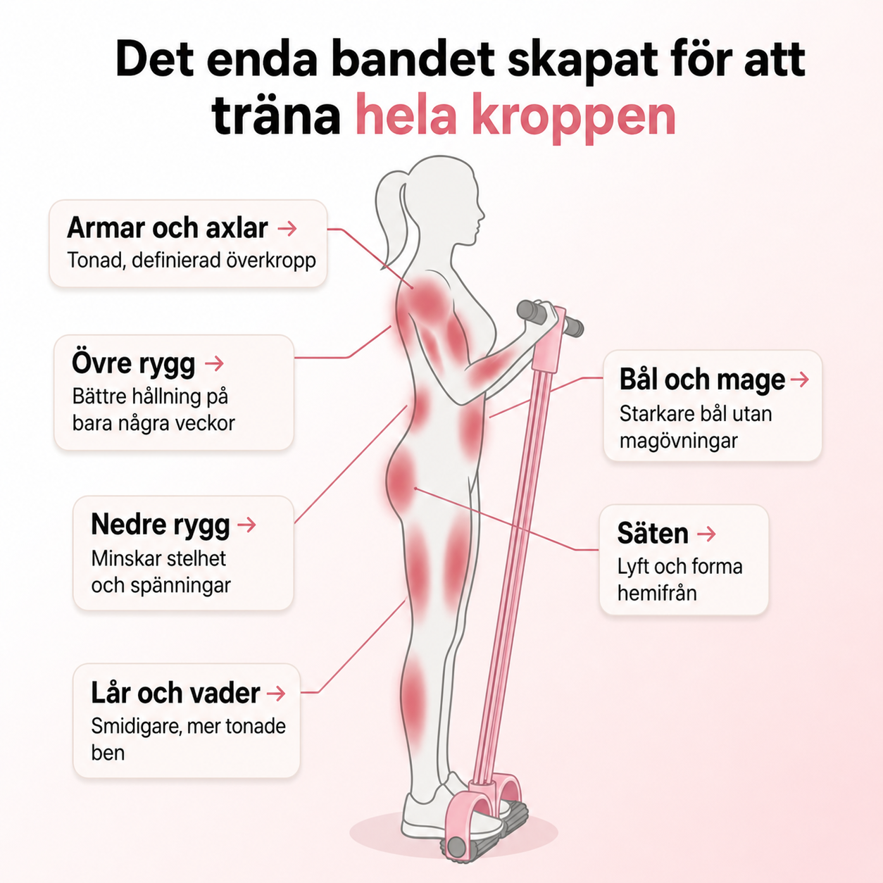Nordelle Fit™ – Multifunktionellt Träningsband för hela kroppen